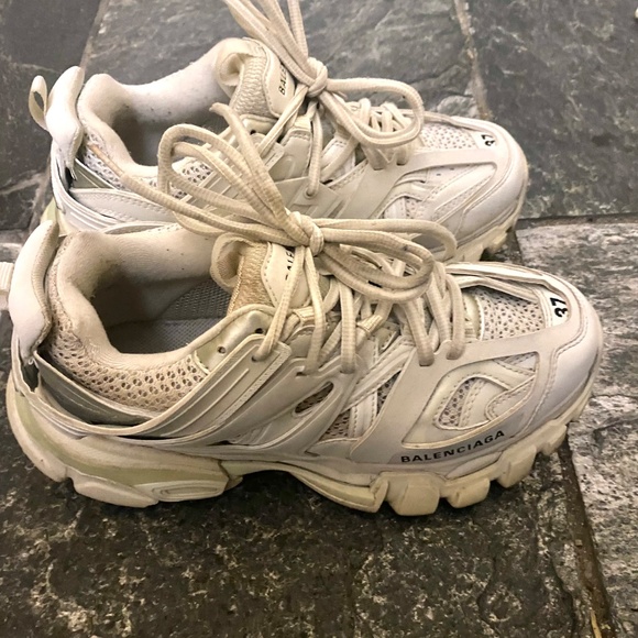White Balenciaga Track Runners - Picture 2 of 7